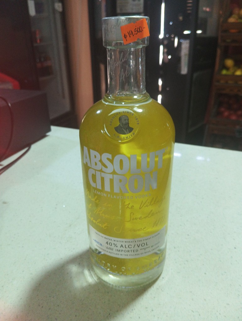 Absolut Citron vodka