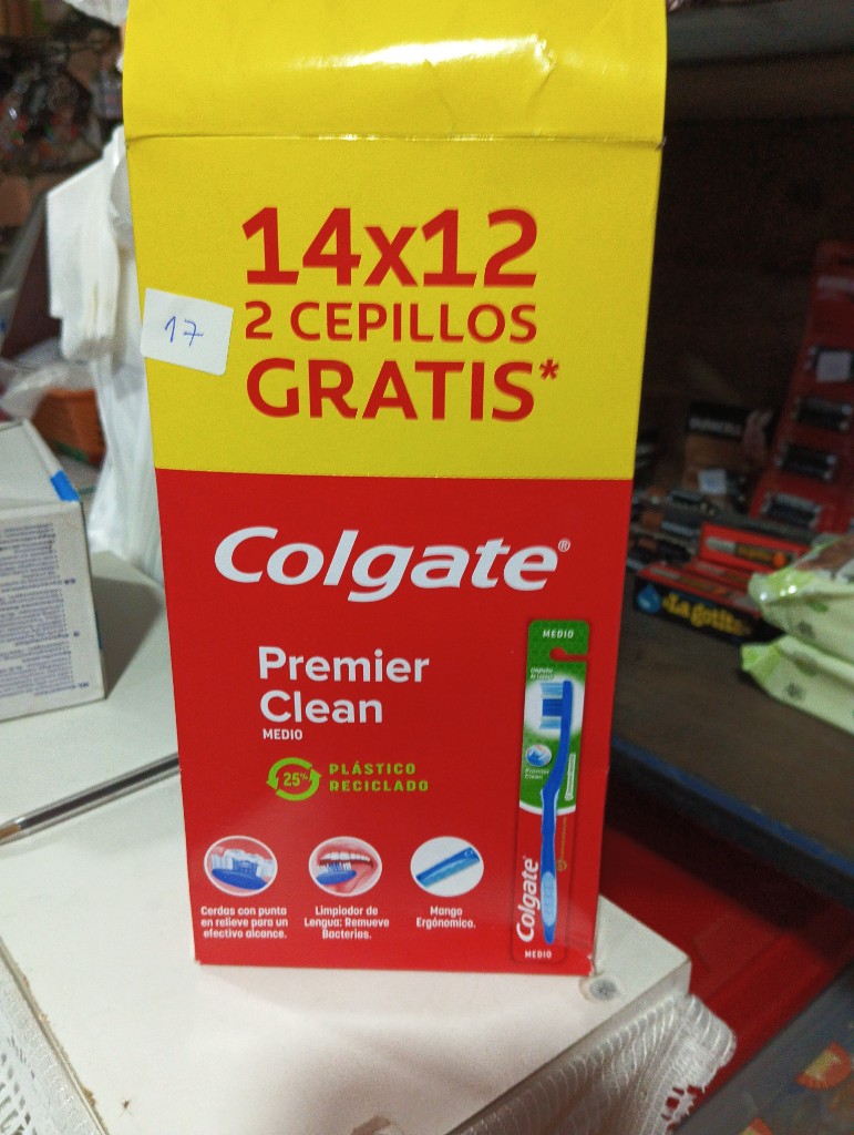 Colgate Premier Clean medio cepillo individual