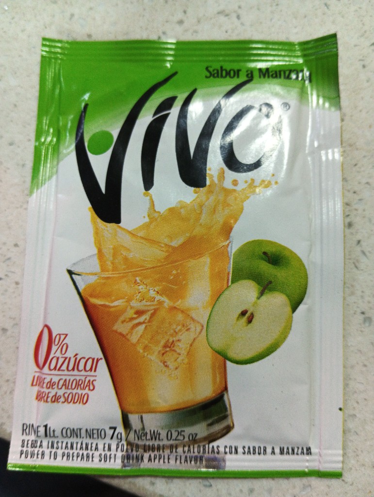 Vive bebida en polvo manzana