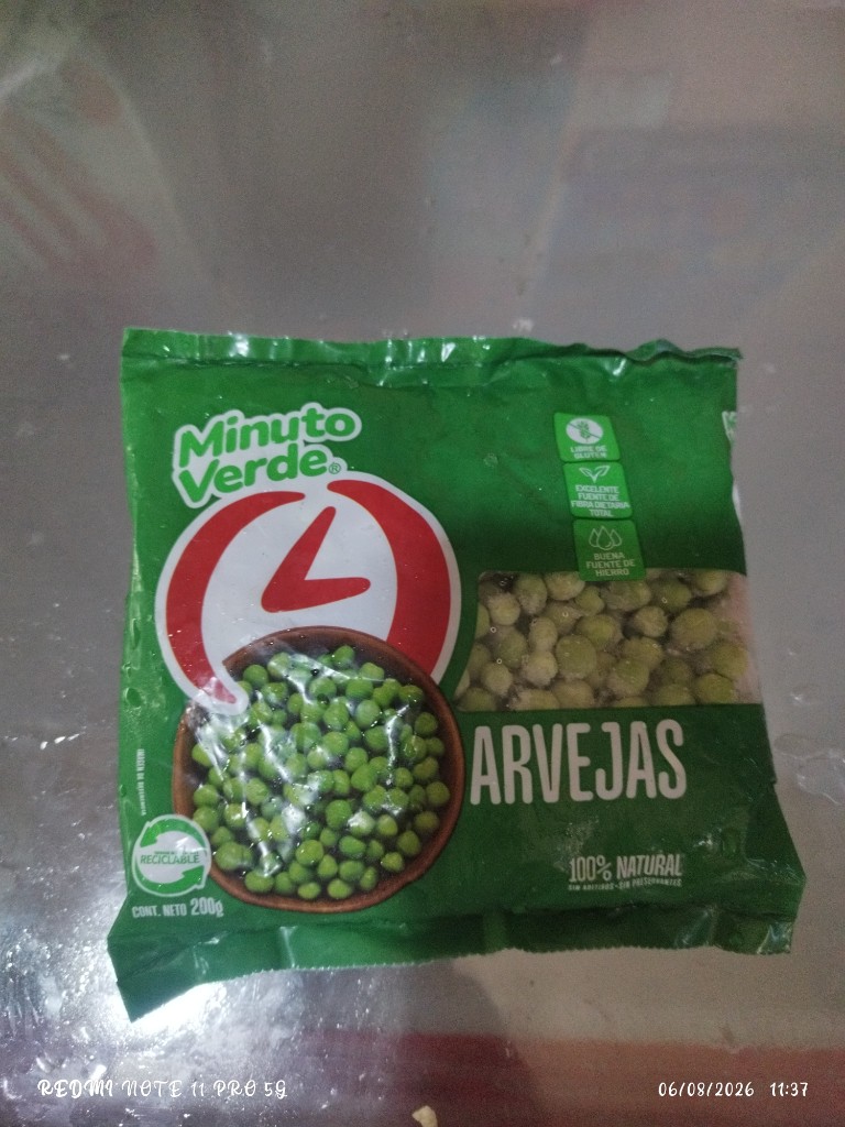 Minuto Verde arvejas verdes 200g