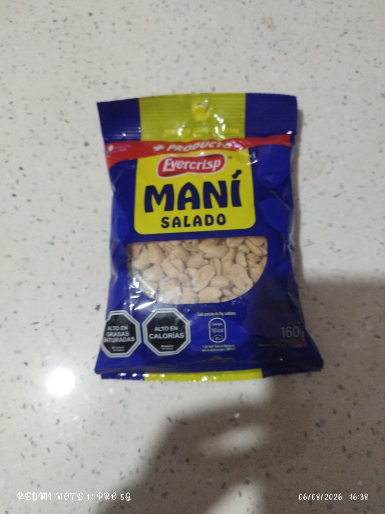 Evercrisp maní salado 160g