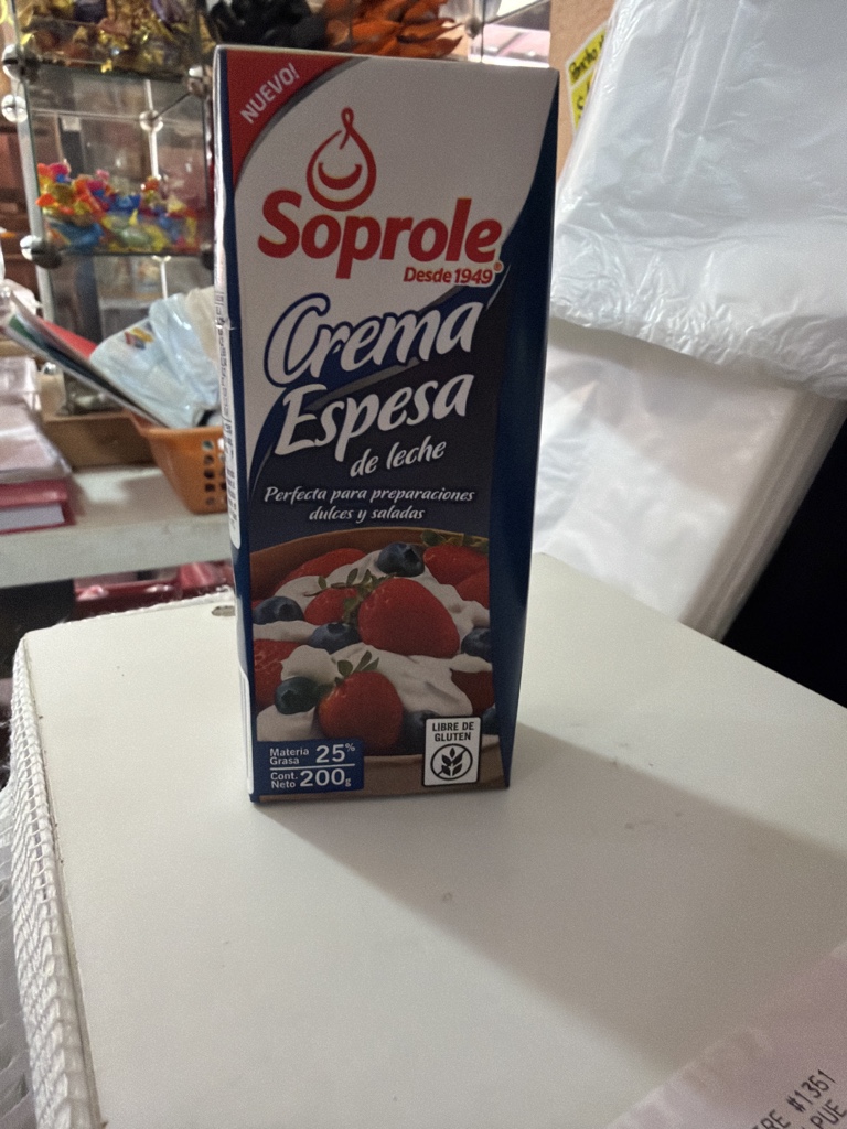 Crema espesa SOPROLE 200g