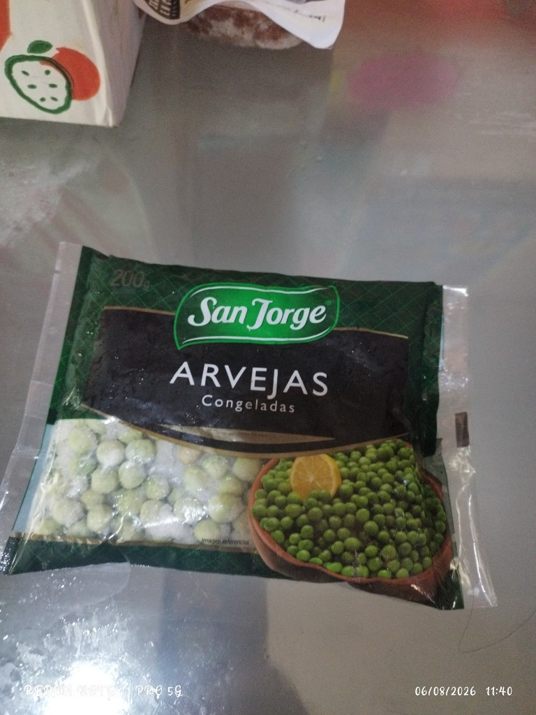 San Jorge arvejas congeladas 200g