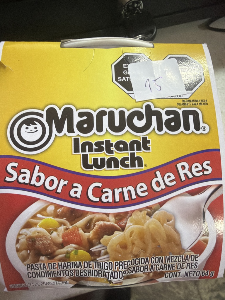 Maruchan sabor carne de res