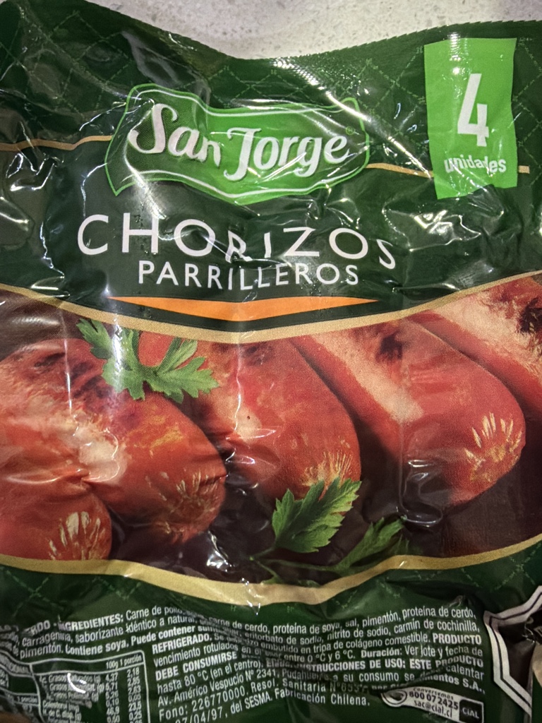 Chorizos parrilleros 200g San Jorge