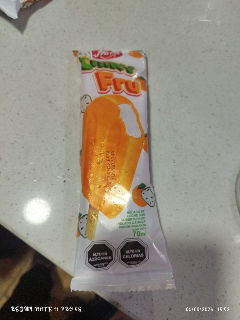 Frutty helado naranja 70ml
