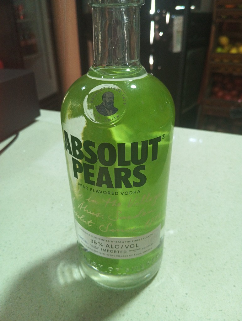 Absolut Pears vodka pera