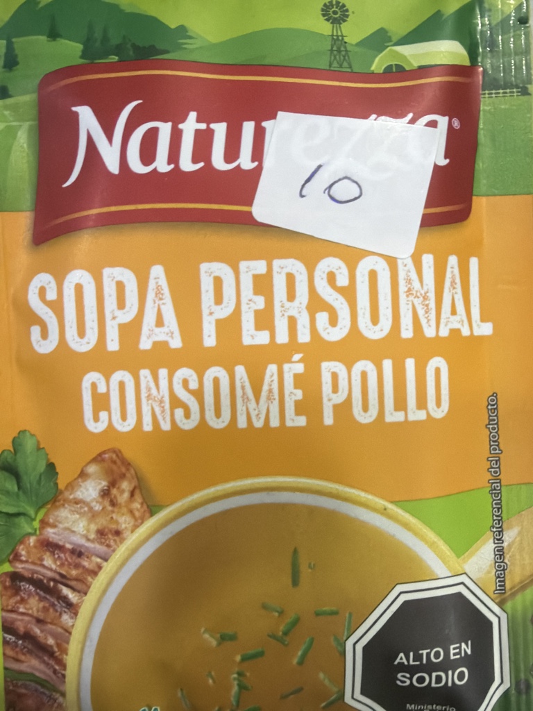 Sopa personal 14g NATUREZZA consomé pollo