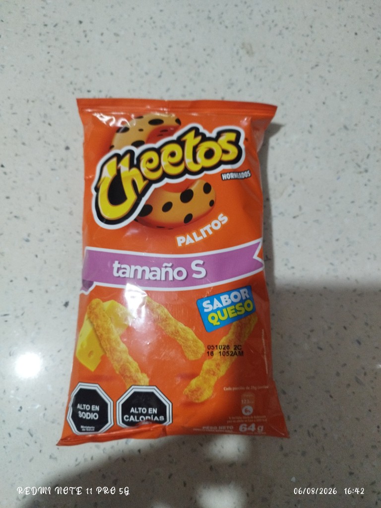 Cheetos 64g tamaño S