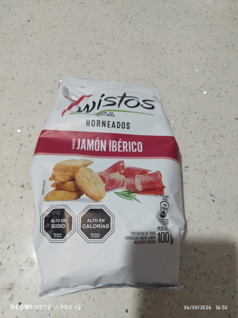 Xistos Horneados Jamón Ibérico 100g