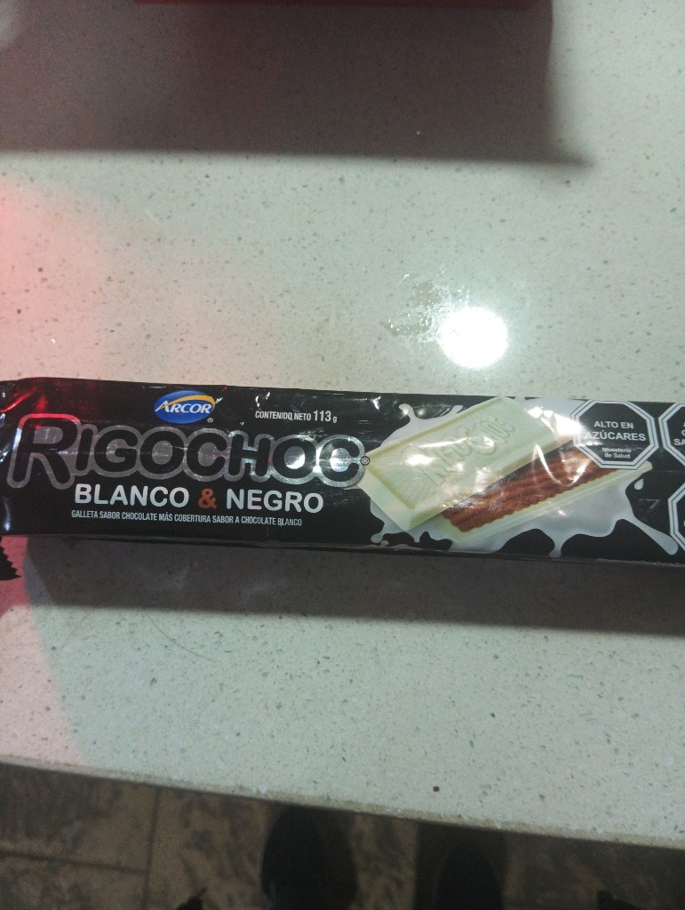 Arcor Rigochoc blanco y negro