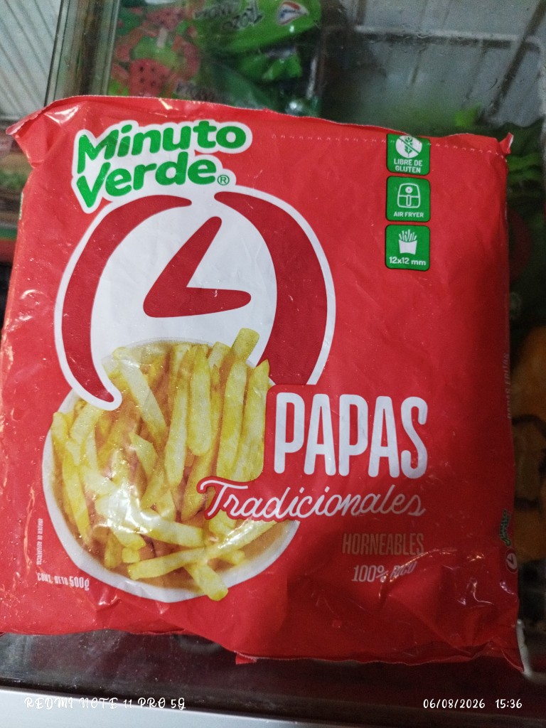 Minuto Verde Papas Tradicionales 500g