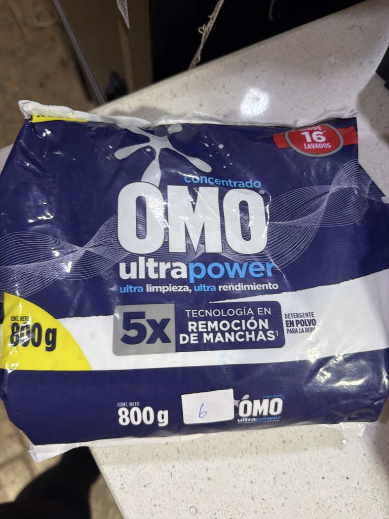 Detergente OMO Ultra power 800gra