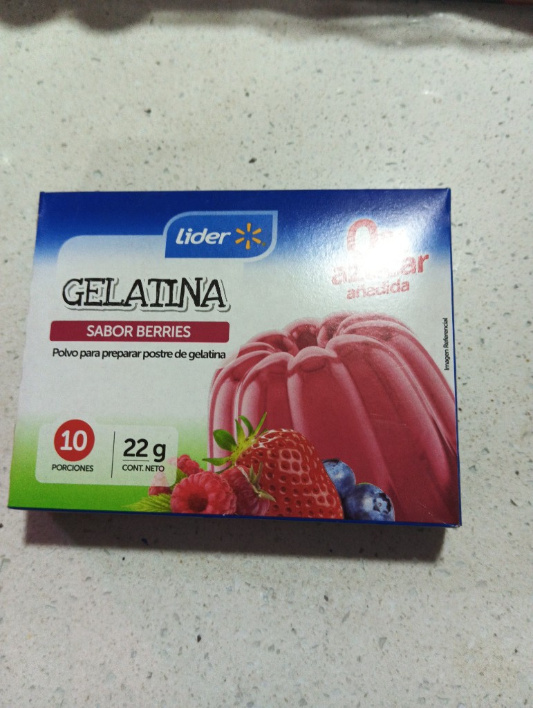Lider gelatina berries 22g