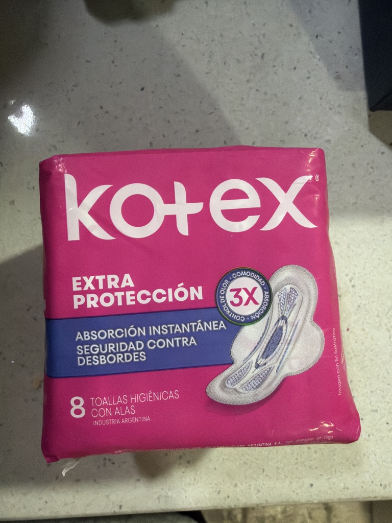 Toallas Femeninas Kotex extra protección 8und
