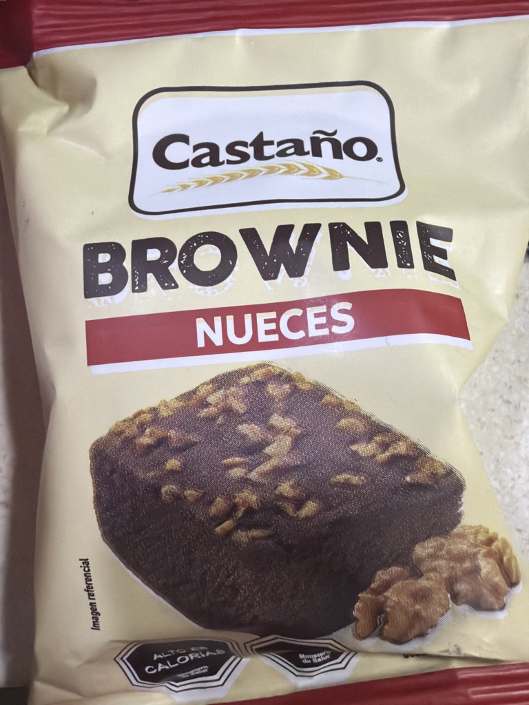 Brownie nueces 62grs Castaño