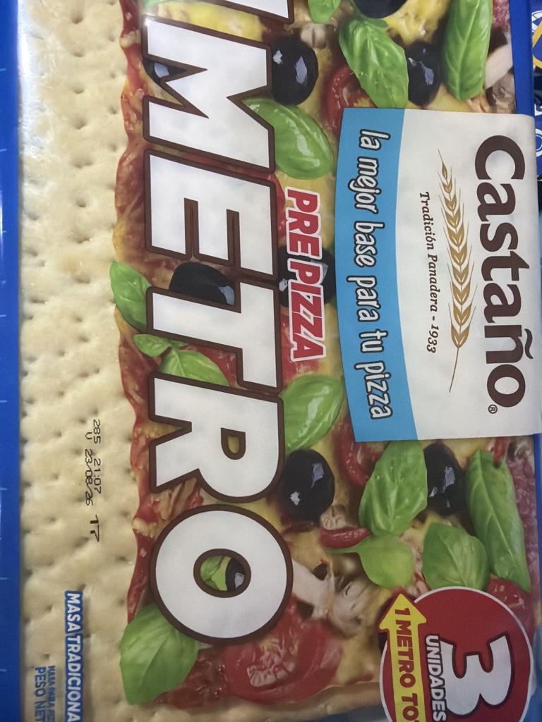 Pre pizza 1 Metro Castaño