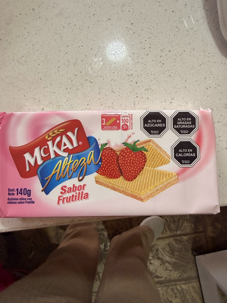 Alteza sabor frutilla 140g McMay