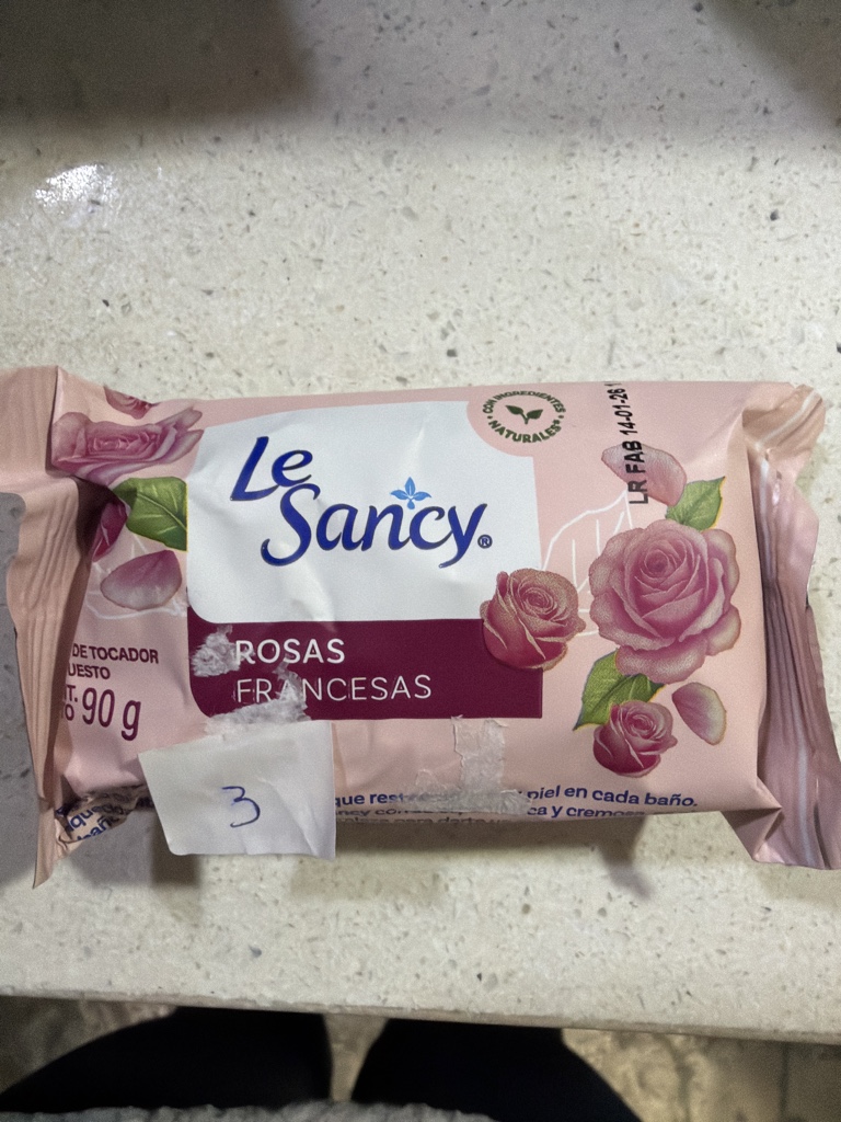 Jabón en barra Le Sancy Rosa Mosqueta 90g