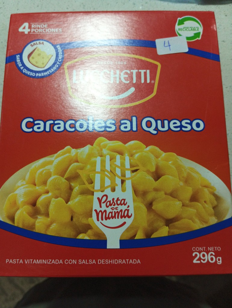 Luchetti caracoles al queso