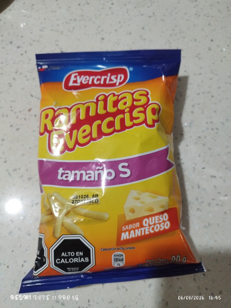 Evercrisp Ramitas queso mantecoso S