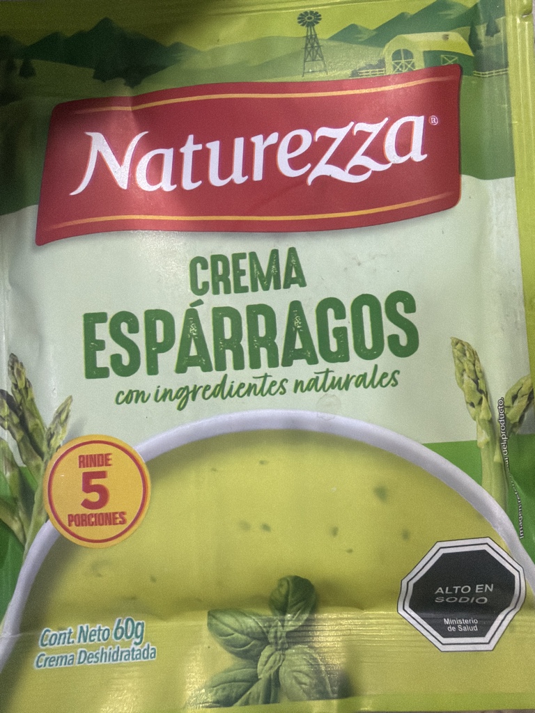 Crema de espárrago NATUREZZA 60g