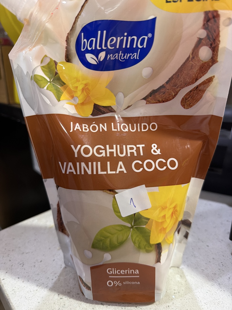 Jabón líquido yogurt & vainilla 650ml Ballerina