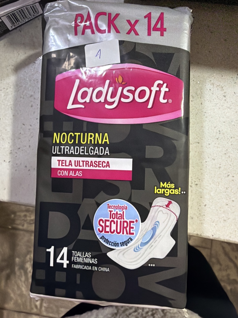 Toallas Femeninas Ladysoft Nocturnas 14und