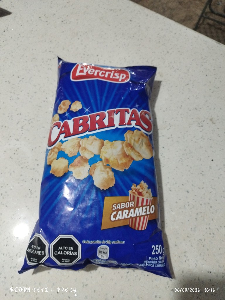 Evercrisp Cabritas caramelo 250g