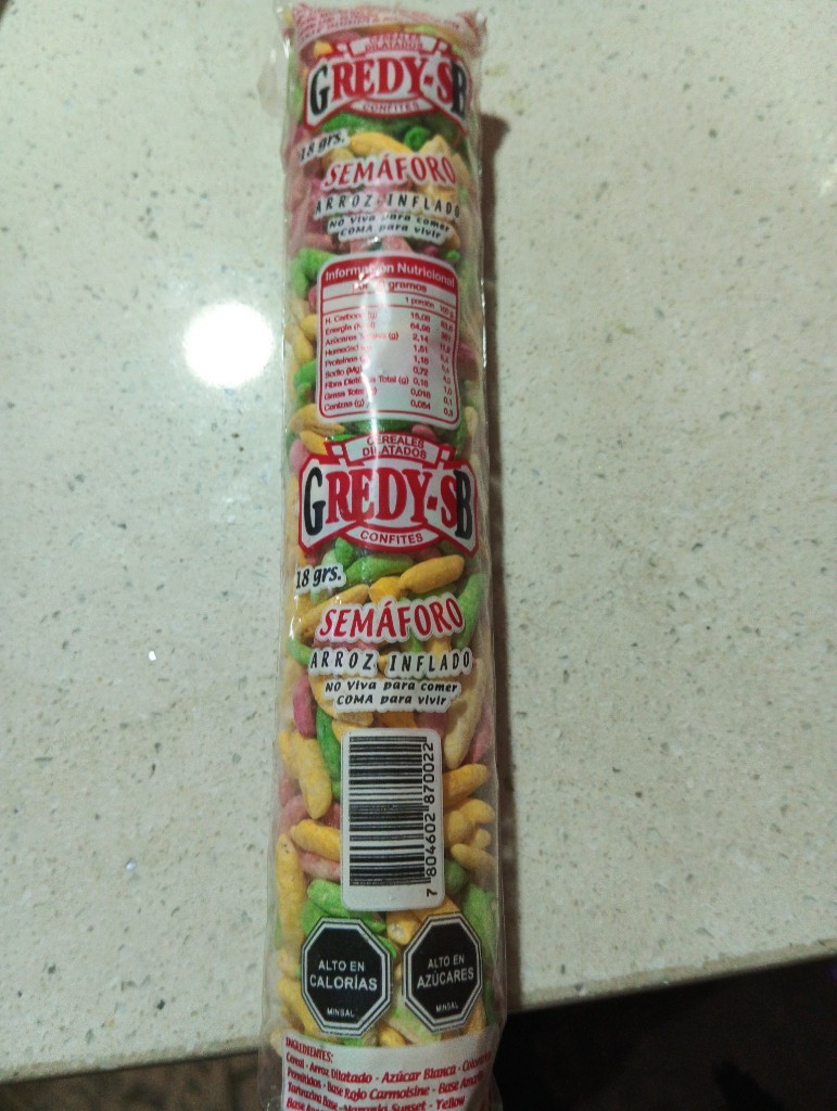 Gredy-S Semaforo arroz inflado 18 g