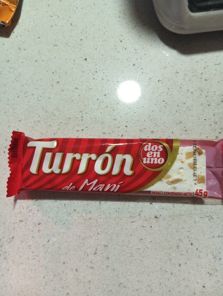 Turrón de Mani Dos en Uno 45g