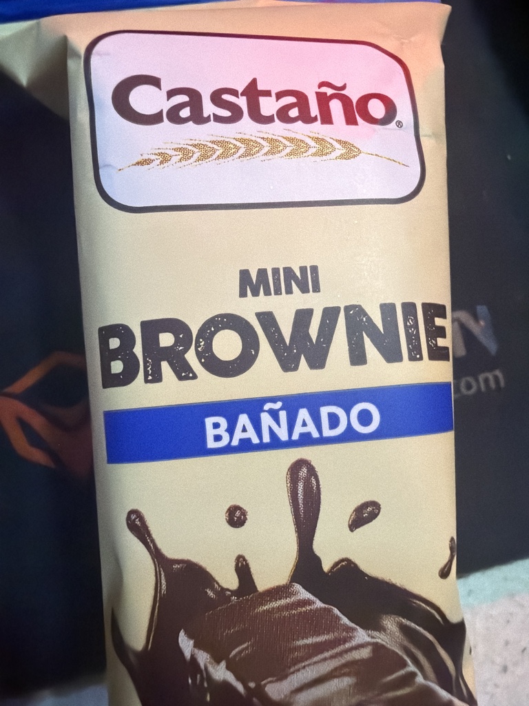 Mini brownie bañado 35g Castaño