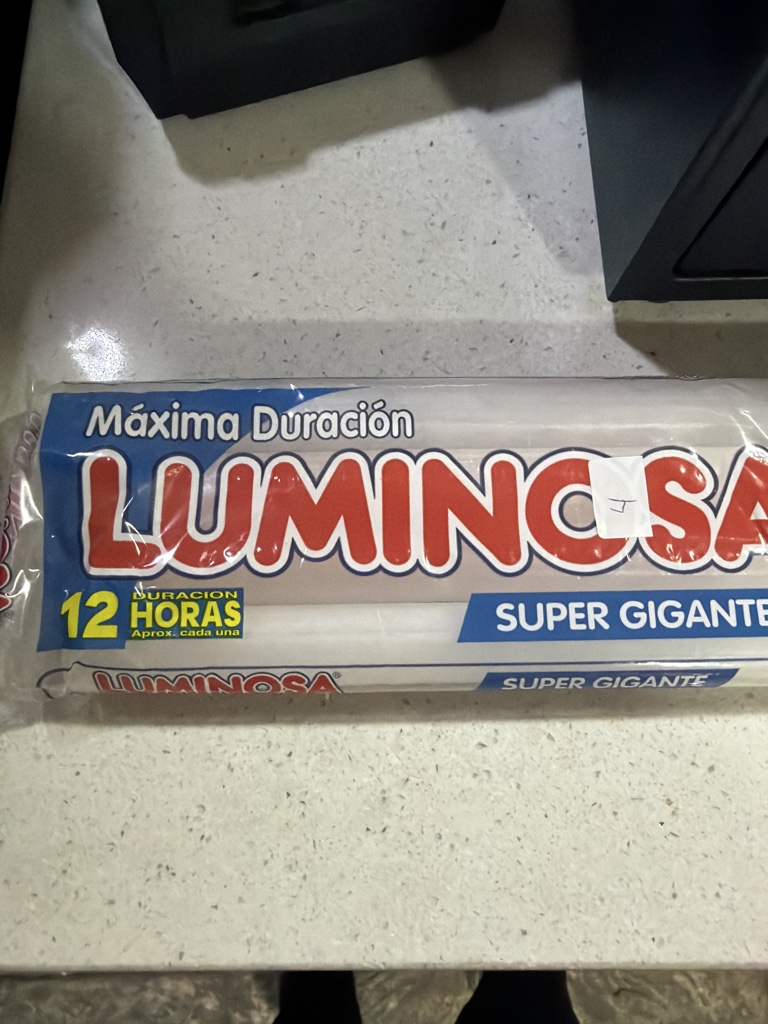 Vela Luminosa súper gigante x paquete