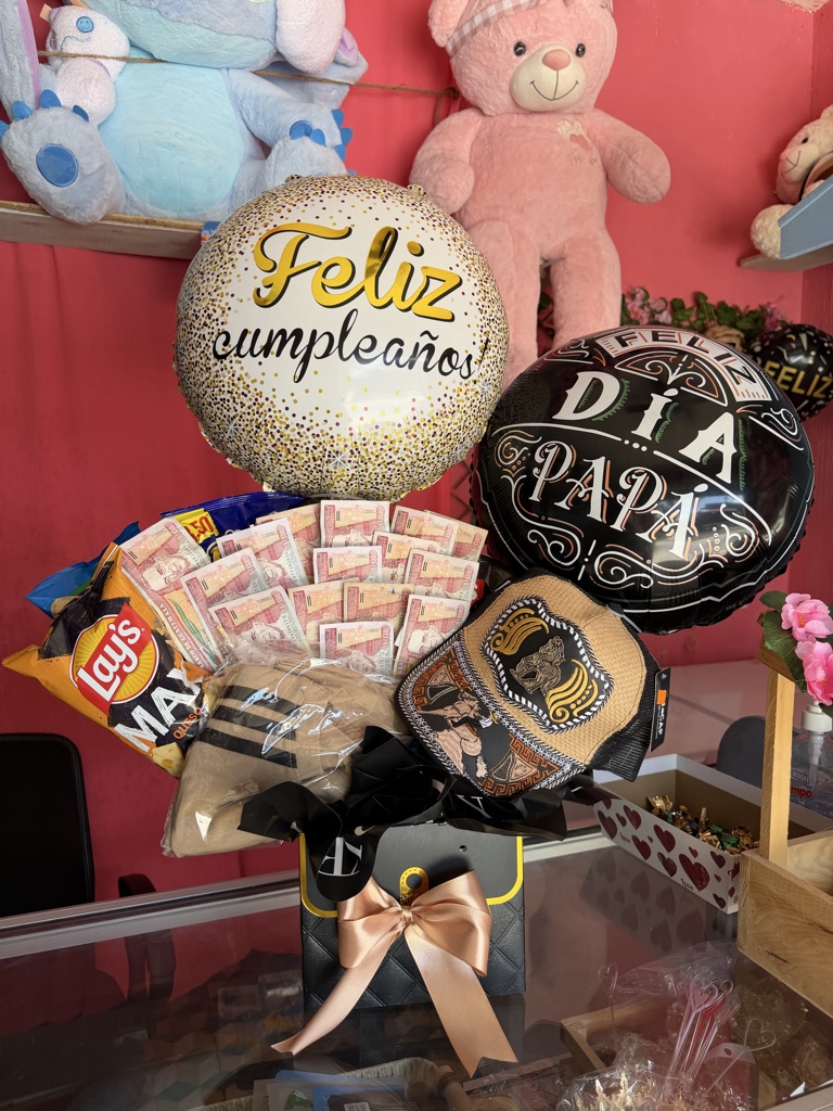 Arreglo globos Feliz cumpleaños