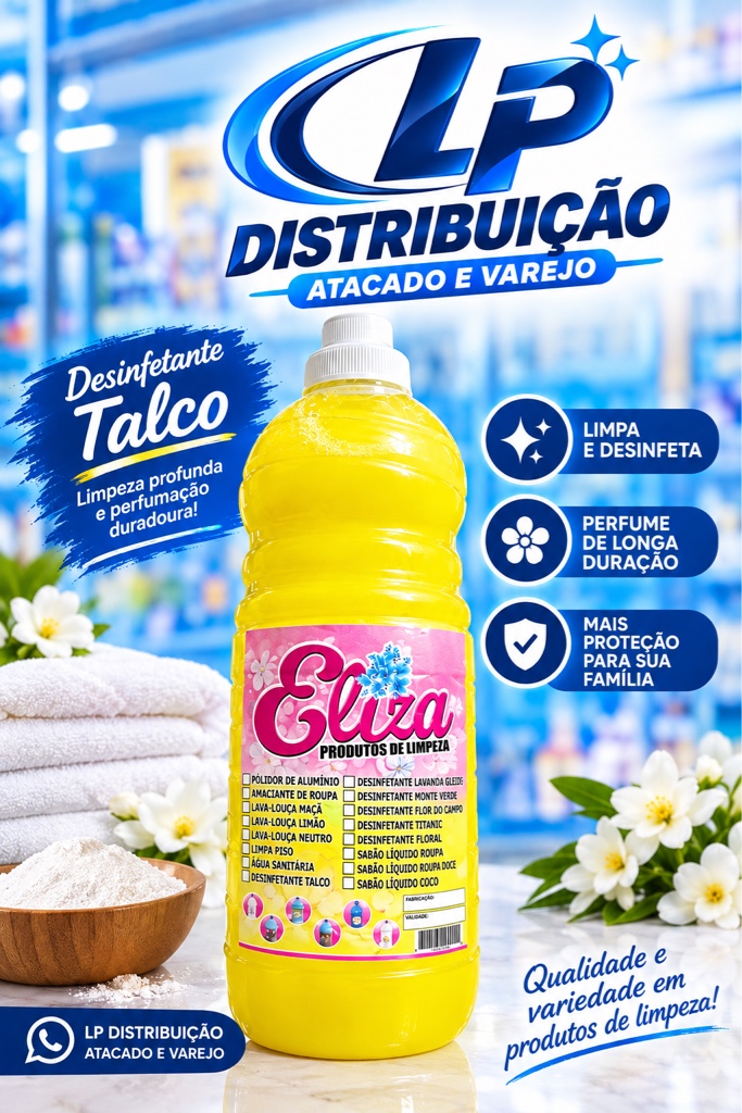 Desinfetante Eliza Talco 2L
