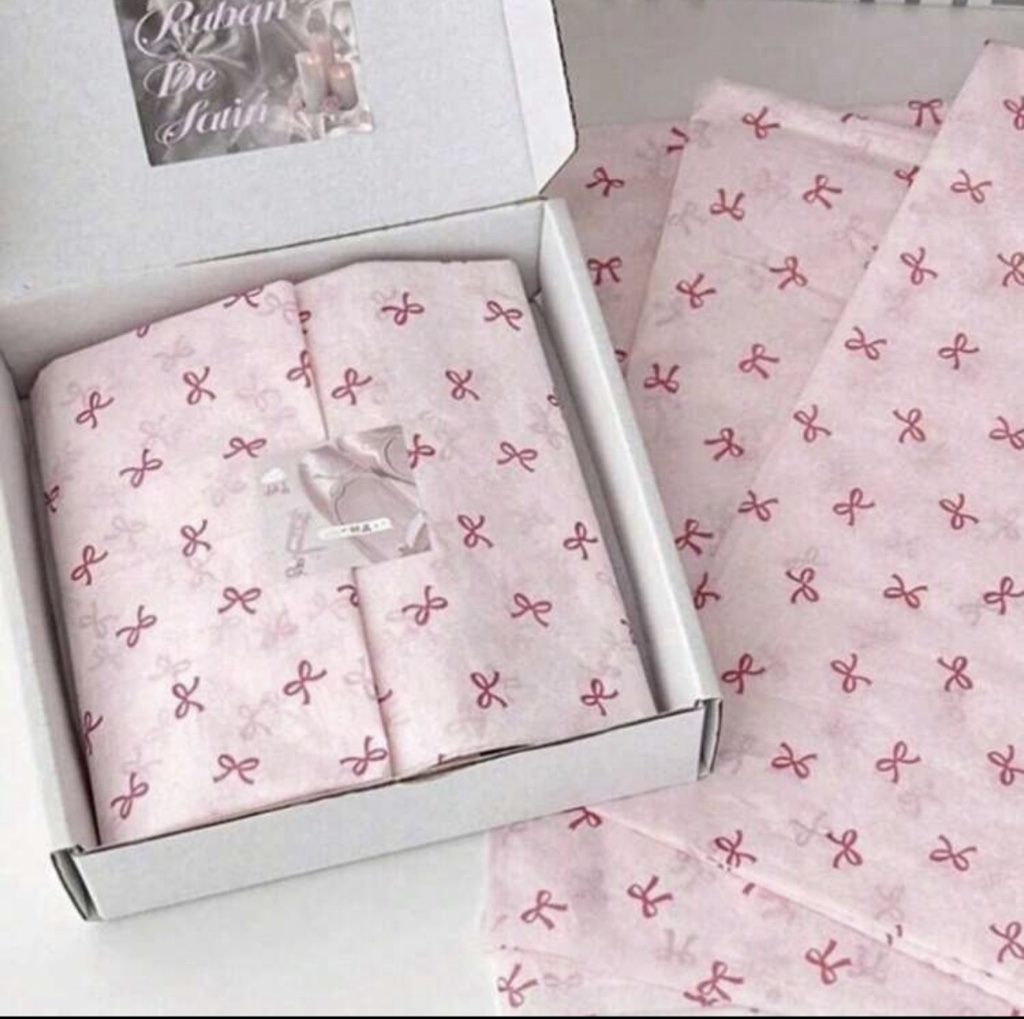 Papel regalo rosa moños