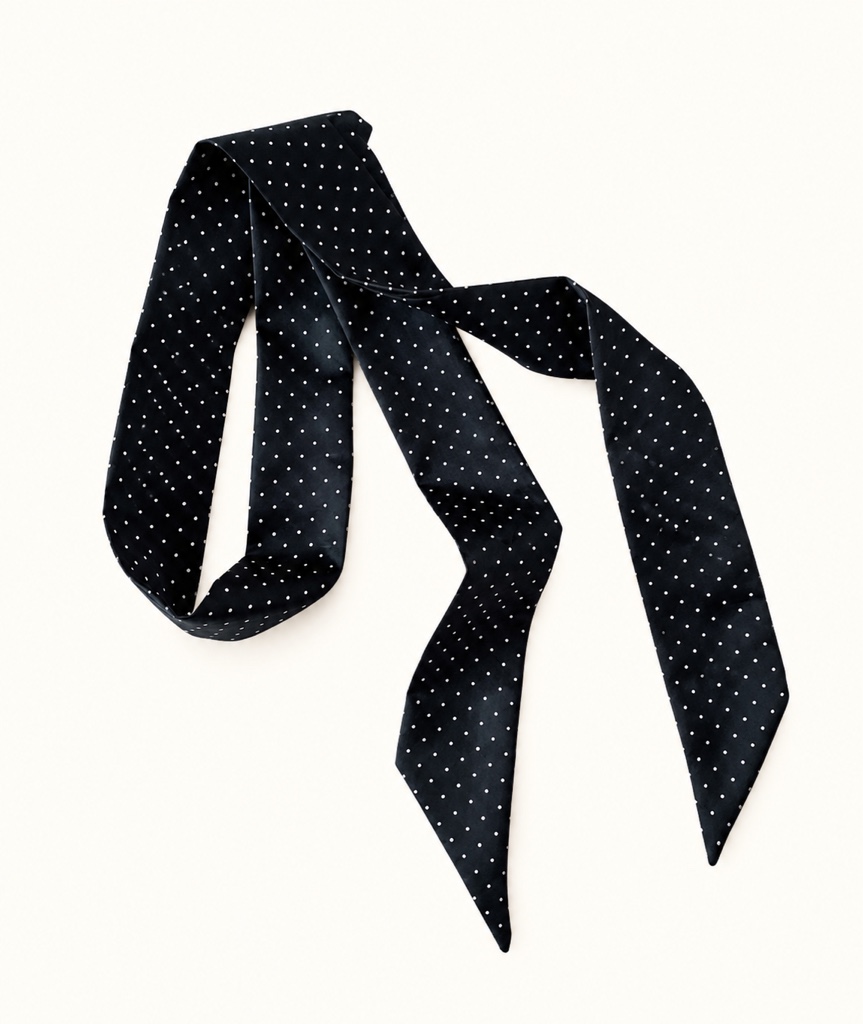 Mascada negra Polka mini