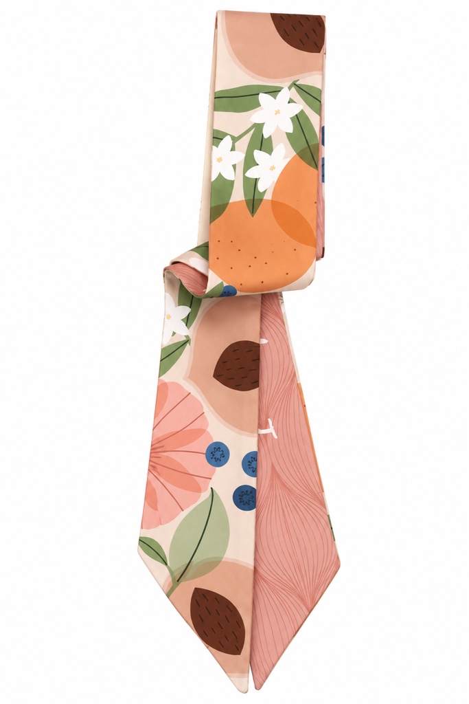 Mascada floral pastel