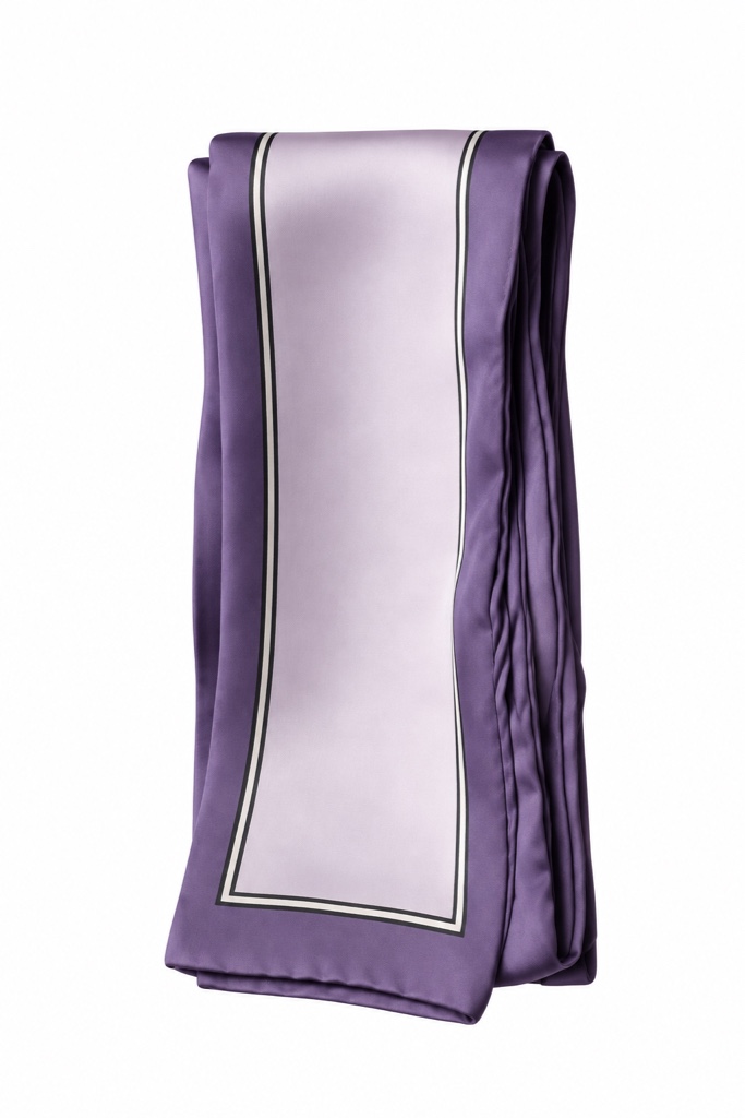 Mascada morada satinada