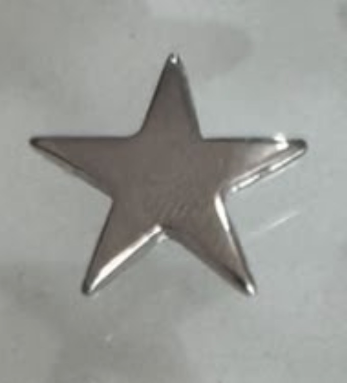 Estrella metalica plata