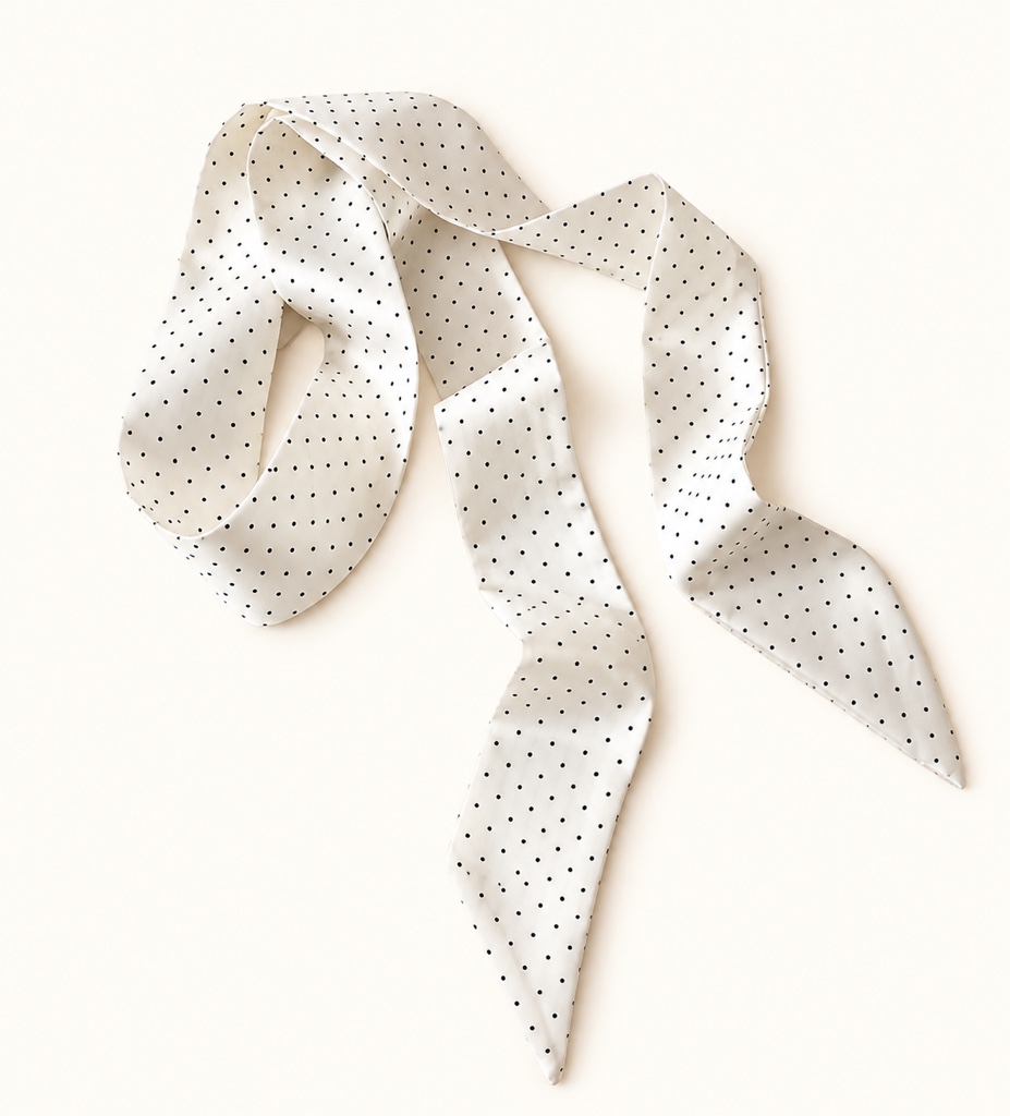 Mascada blanca Polka mini