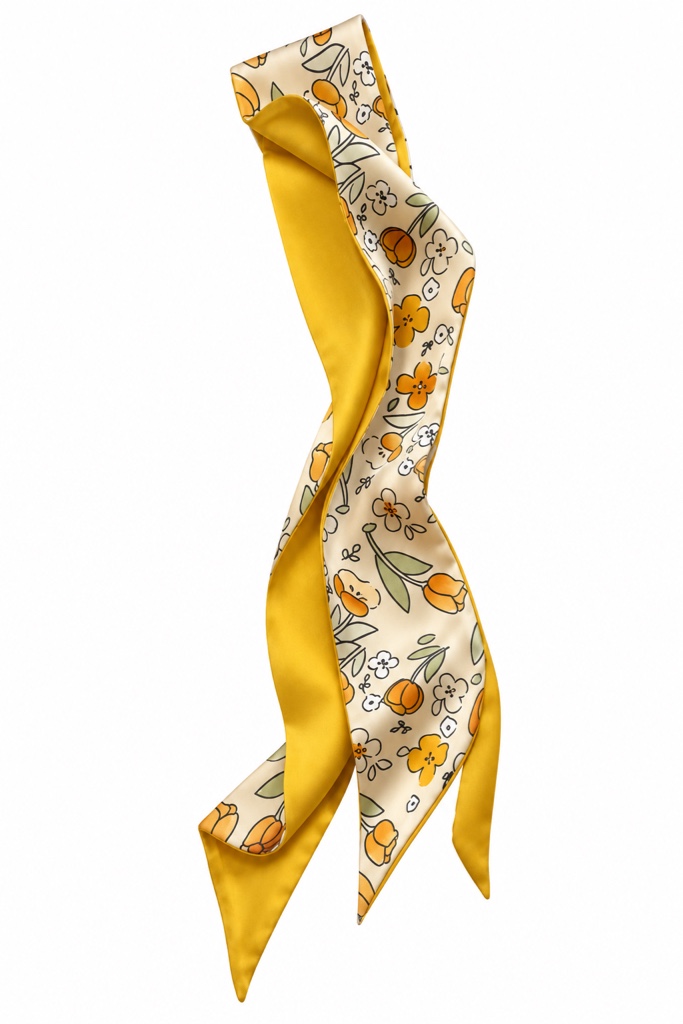 Mascada floral amarilla
