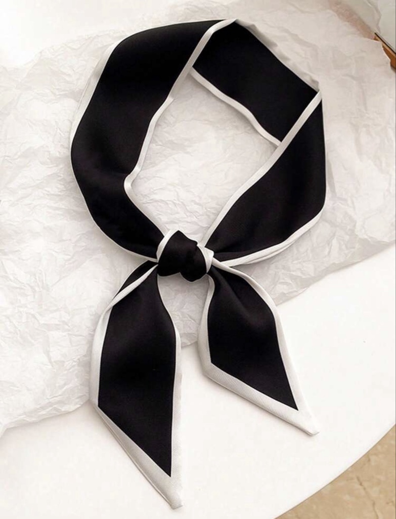 Mascada negro y blanco