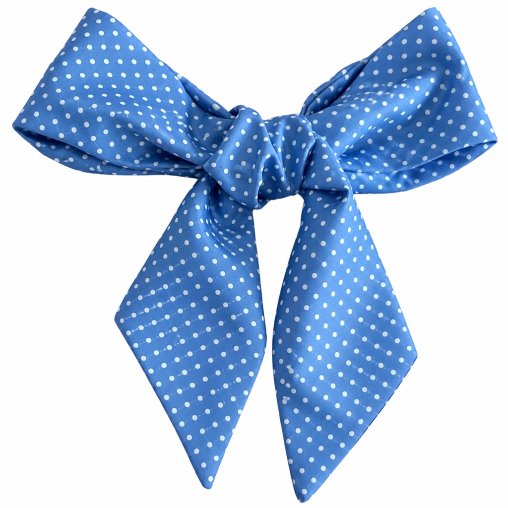Mascada azul Polkaa