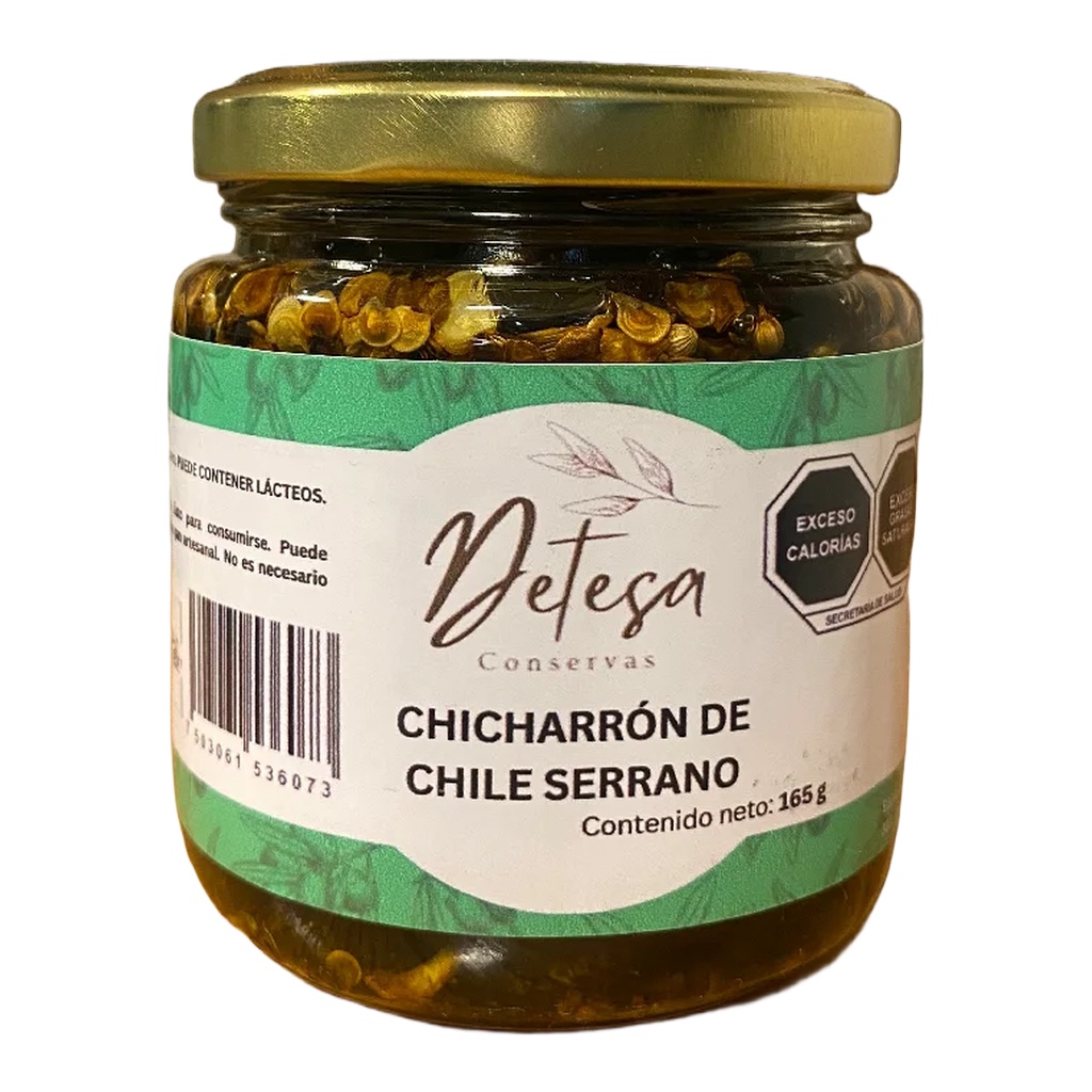 Chicharron chile serrano