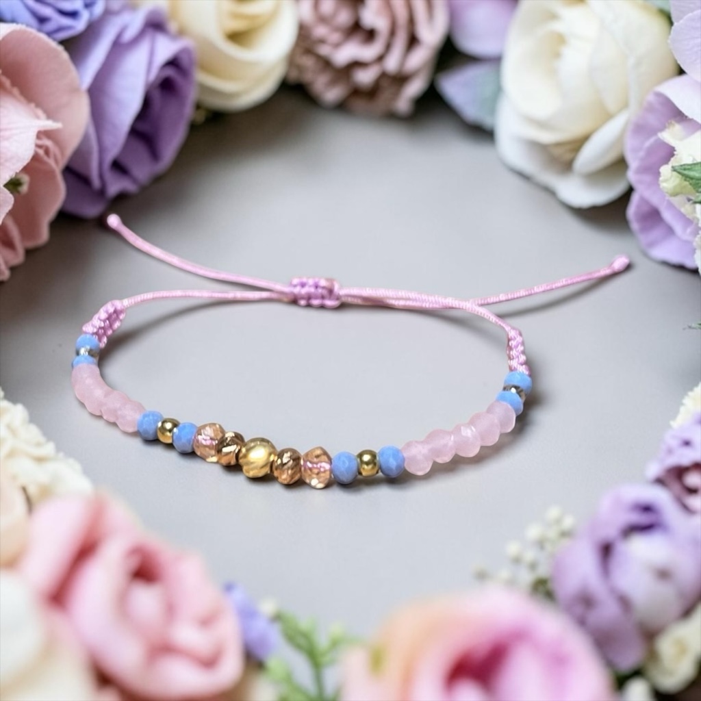 Pulsera rosada primavera