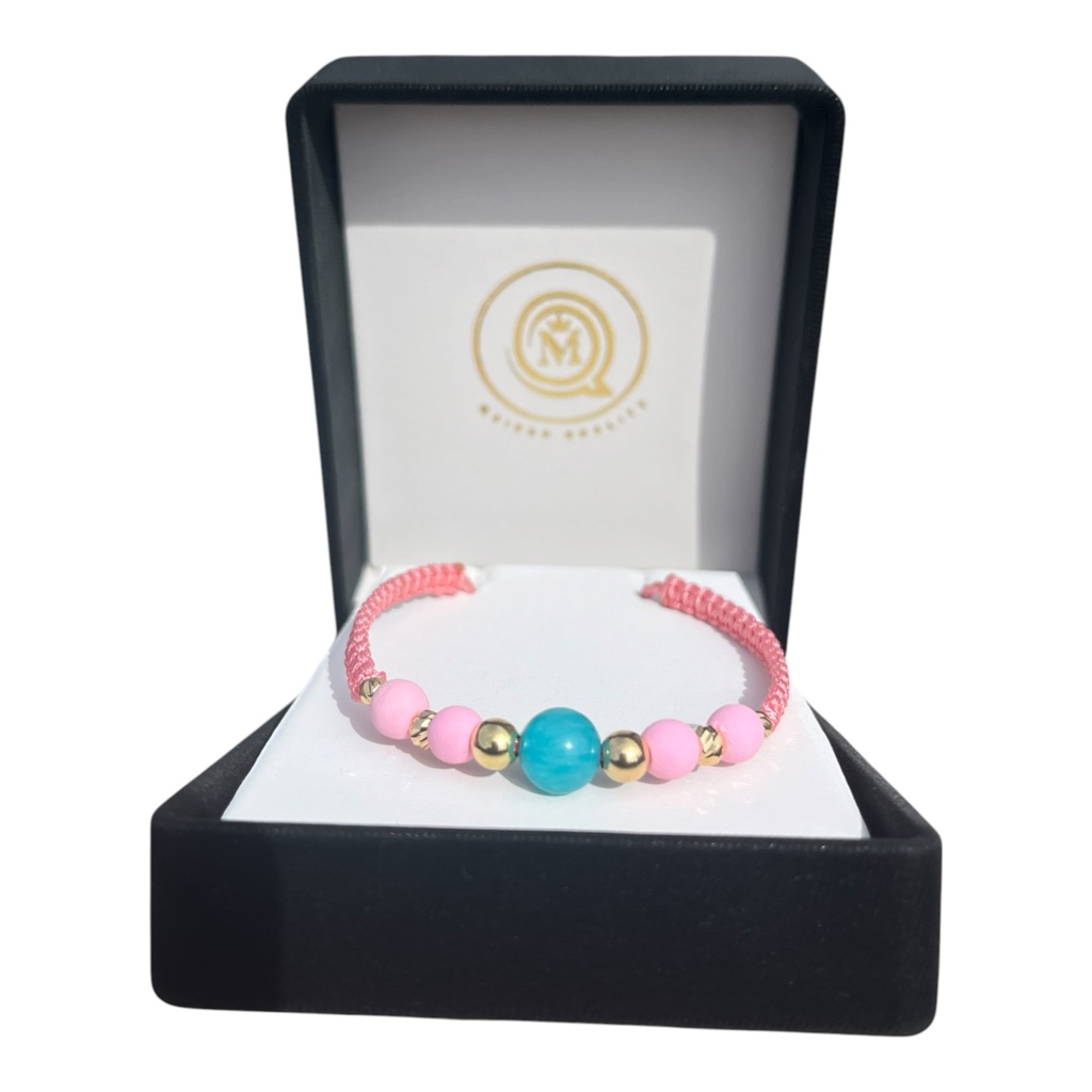 Pulsera rosa premium