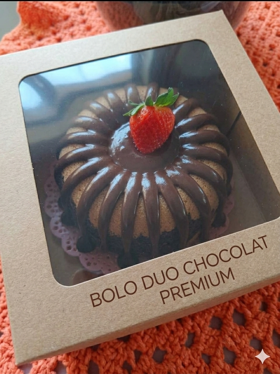 Bolo duo chocolate premium