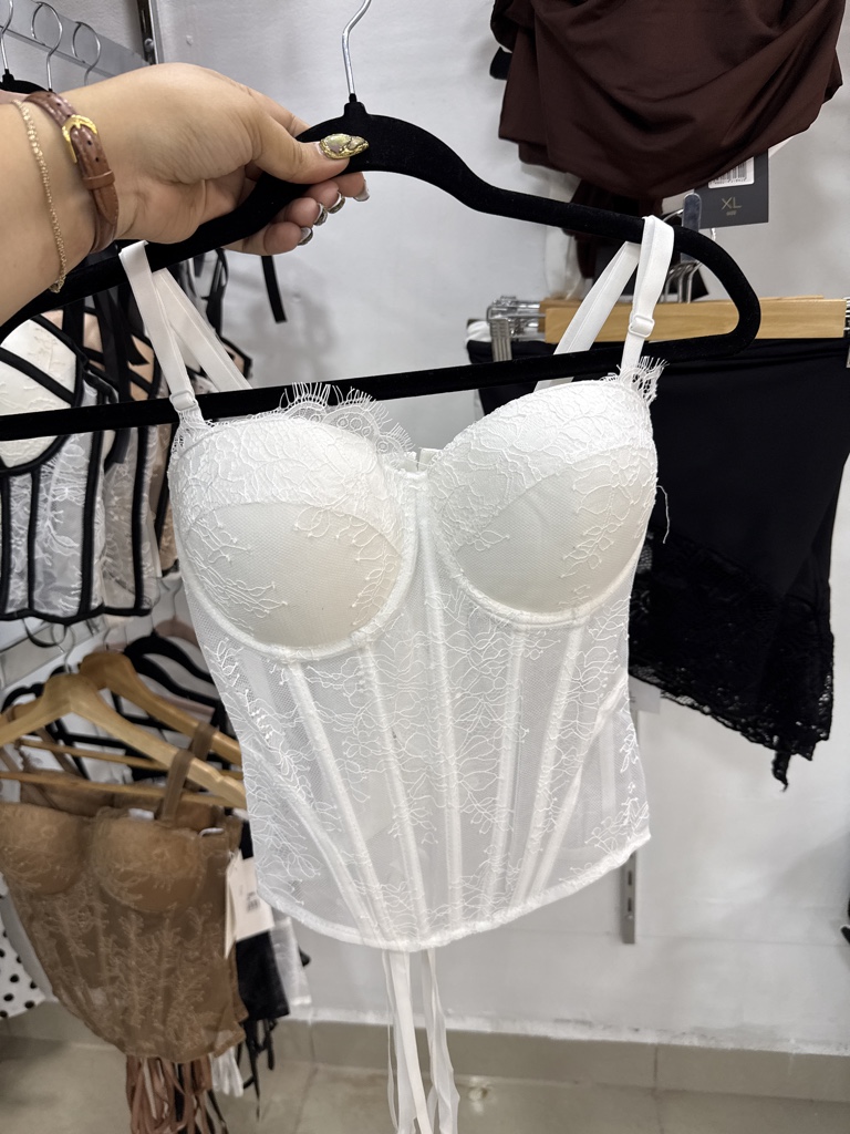 Corset blanco encaje