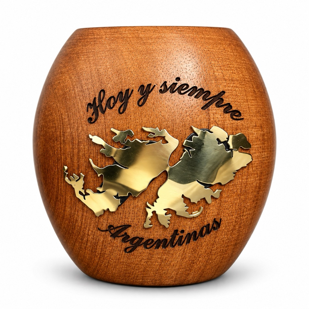 MATE ALGARROBO DIJE DE BRONCE